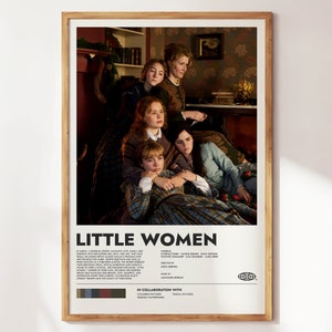 Little Women Poster Greta Gerwig Movie Minimalist Movie Poster Wall Art Print Vintage Retro Movie Poster image 1