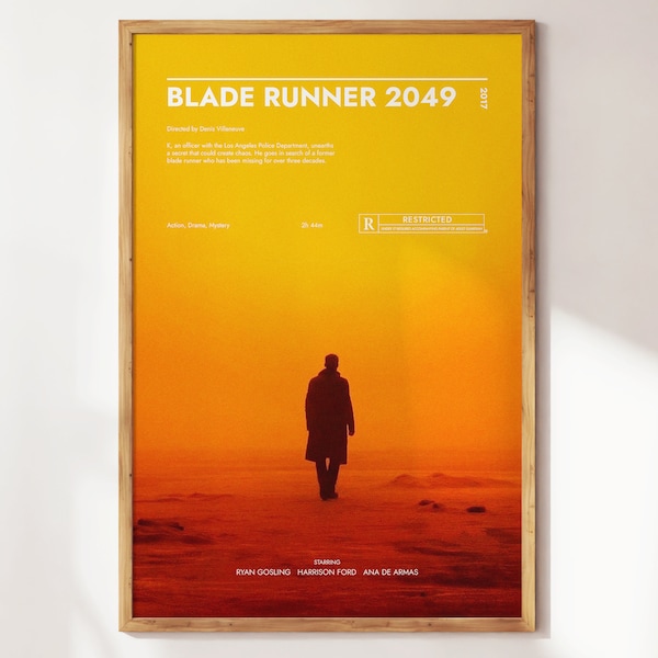 Blade Runner 2049  Poster | Art Print | Movie Posters | Gift for Movie lovers