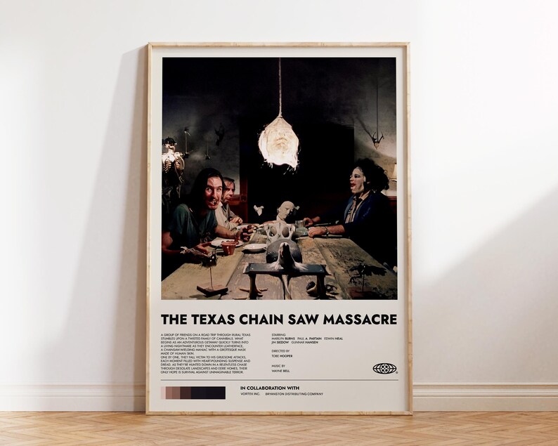 The Texas Chain Saw Massacre Minimalist Poster Classic Horror Movie