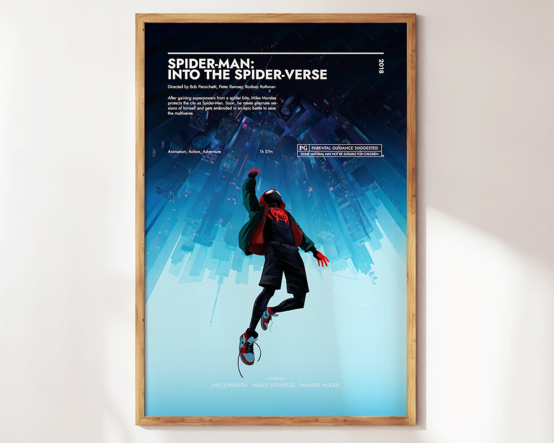 Spider-man: Into the Spider-verse Poster Art Print Movie Posters Gift ...