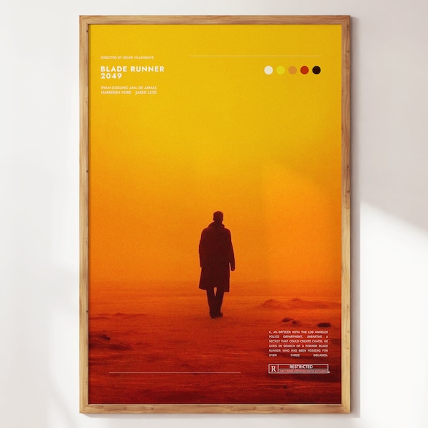 Blade Runner 2049 Poster | Kunstdruck | Filmplakate | Geschenk für Filmliebhaber