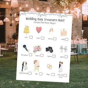 Wedding Kids Game Treasure Hunt Scavenger I Spy Activity Children