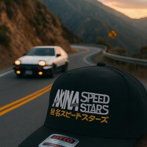 Cappello Akina Speed Stars - Iniziale D Toyota AE86 JDM Otto Cap
