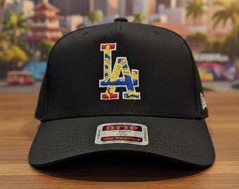 LA Snapback - Filippinisch inspiriertes Design - "Pilipinas" / Sun & Stars - Bestickter Hut
