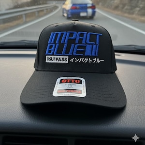 Gorra Usui Pass azul de impacto: inspirada en el anime Initial D