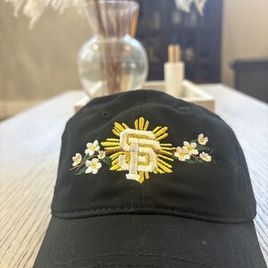 San Francisco Sampaguita Dad Cap | Filipino Heritage Embroidered Hat | Bay Area Pride image 3