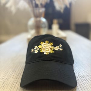 San Francisco Sampaguita Dad Cap | Filipino Heritage Embroidered Hat | Bay Area Pride image 2