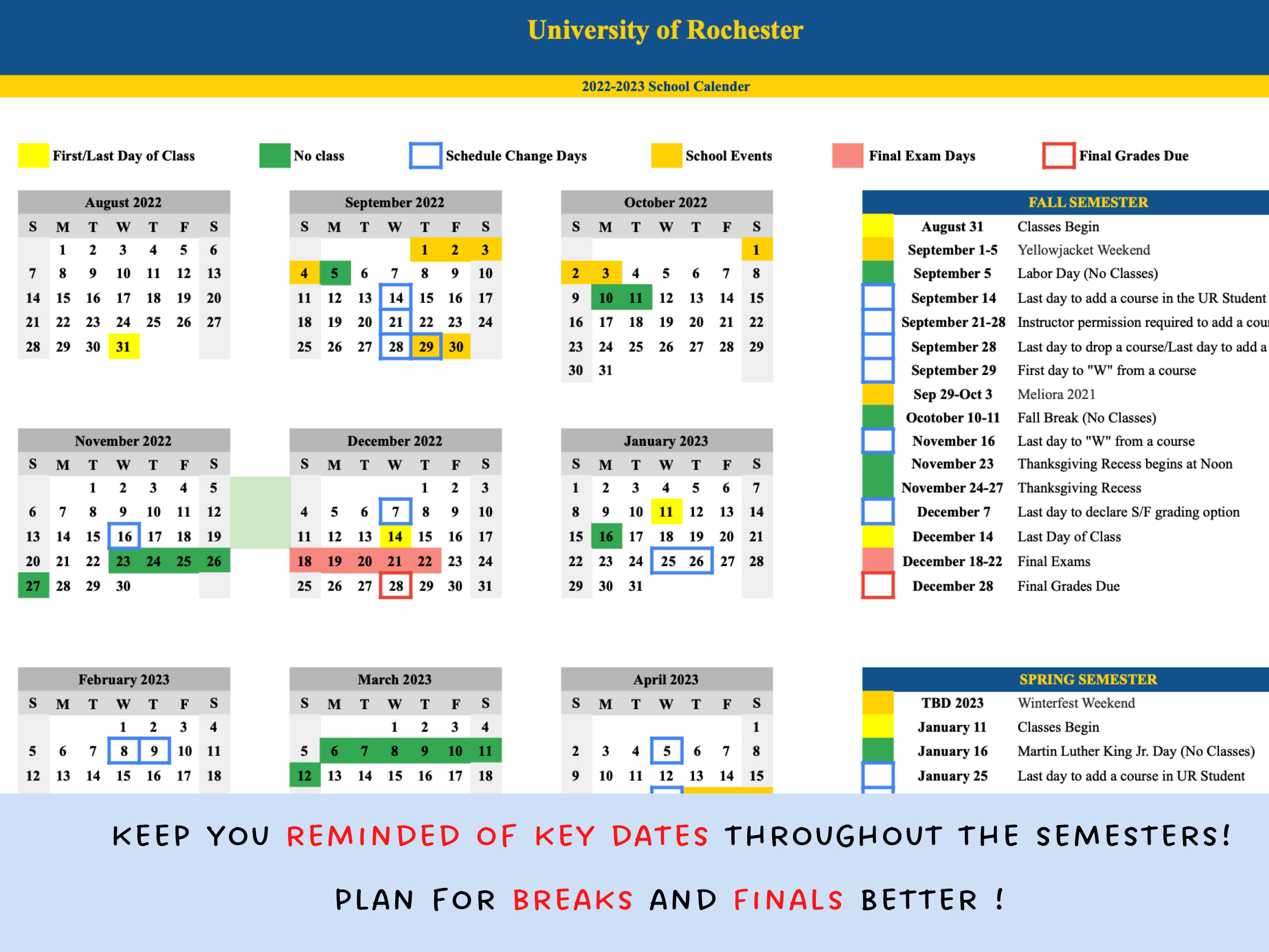 PRINTABLE University of Rochester 2022-2023 Undergraduate - Etsy UK