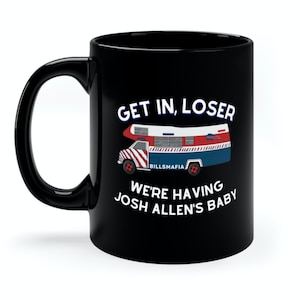 Taza de café de cerámica con el bebé de Josh Allen