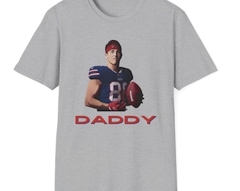 Dalton Kincaid is Daddy Unisex Softstyle T-Shirt Buffalo Bills Football Portrait Bills Mafia Game Day Tee
