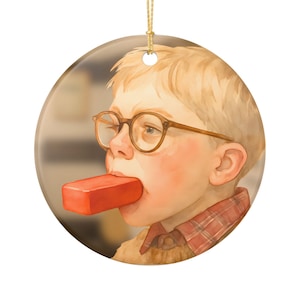 Ralphie Said What? A Christmas Story Ceramic Holiday Movie Ornament