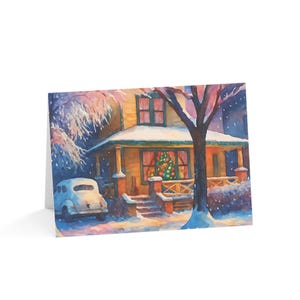 A Christmas Story- Ralphie and Randy&#39;s House Classic Christmas Movie Greeting Cards