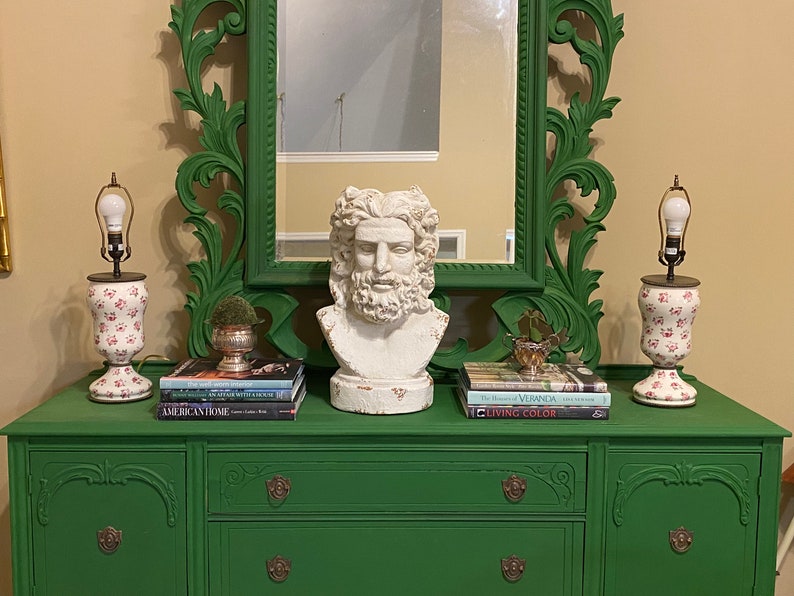 Vintage Porcelain Lamps Antique Buffet Lamps Victorian Etsy