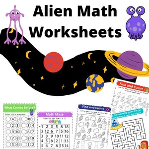 Alien Math Worksheets