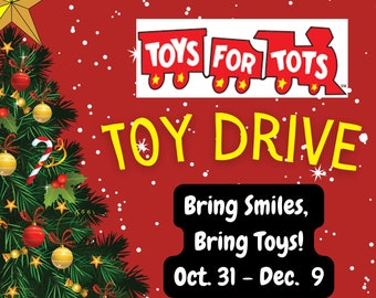 おもちゃドライブポスターはカスタマイズ可能