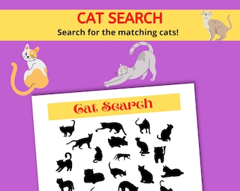 Cat Search - Find the two matching cats!