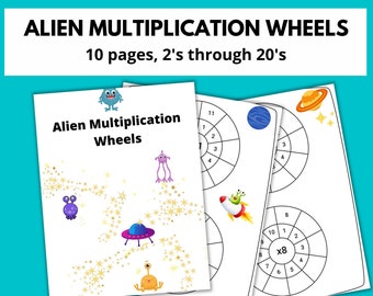 エイリアン乗算ホイール。10 ページ、2 秒から 20 秒