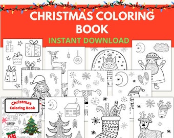 クリスマスぬり絵