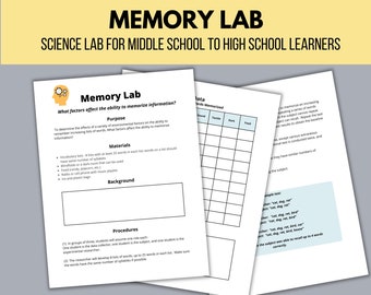 中学生と高校生のためのメモリーラボ