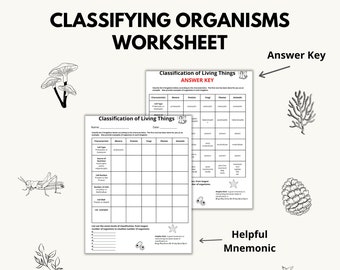Classification of Living Organisms - Etsy Australia