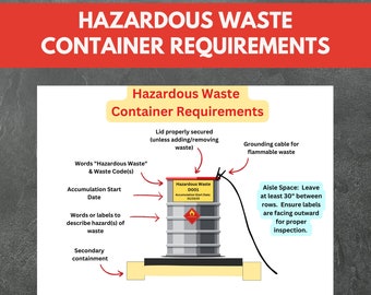 有害廃棄物容器の要件