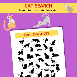 Cat Search - Find the two matching cats!