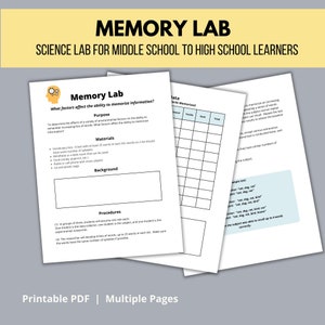 Memory Lab for Middle School and High School Learners