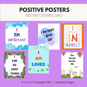 Positive Posters for the Classroom