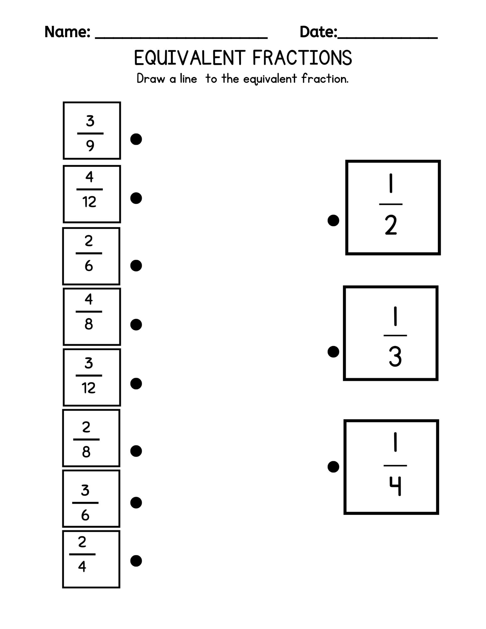 Fraction Practice Worksheets - Etsy