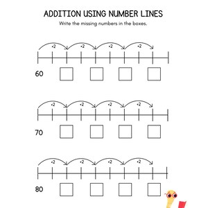 Adding and Subtracting With Number Lines - Etsy