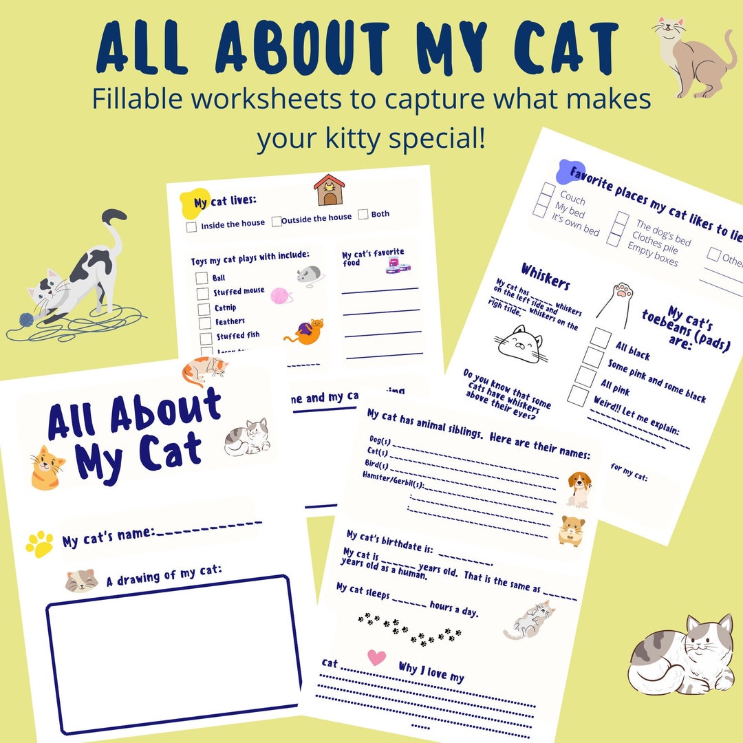 All About My Cat - Etsy