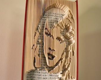 Taylor Swift, Folded Book, TayTay, Hand made, Taylors face, unique gift, book, Red Queen