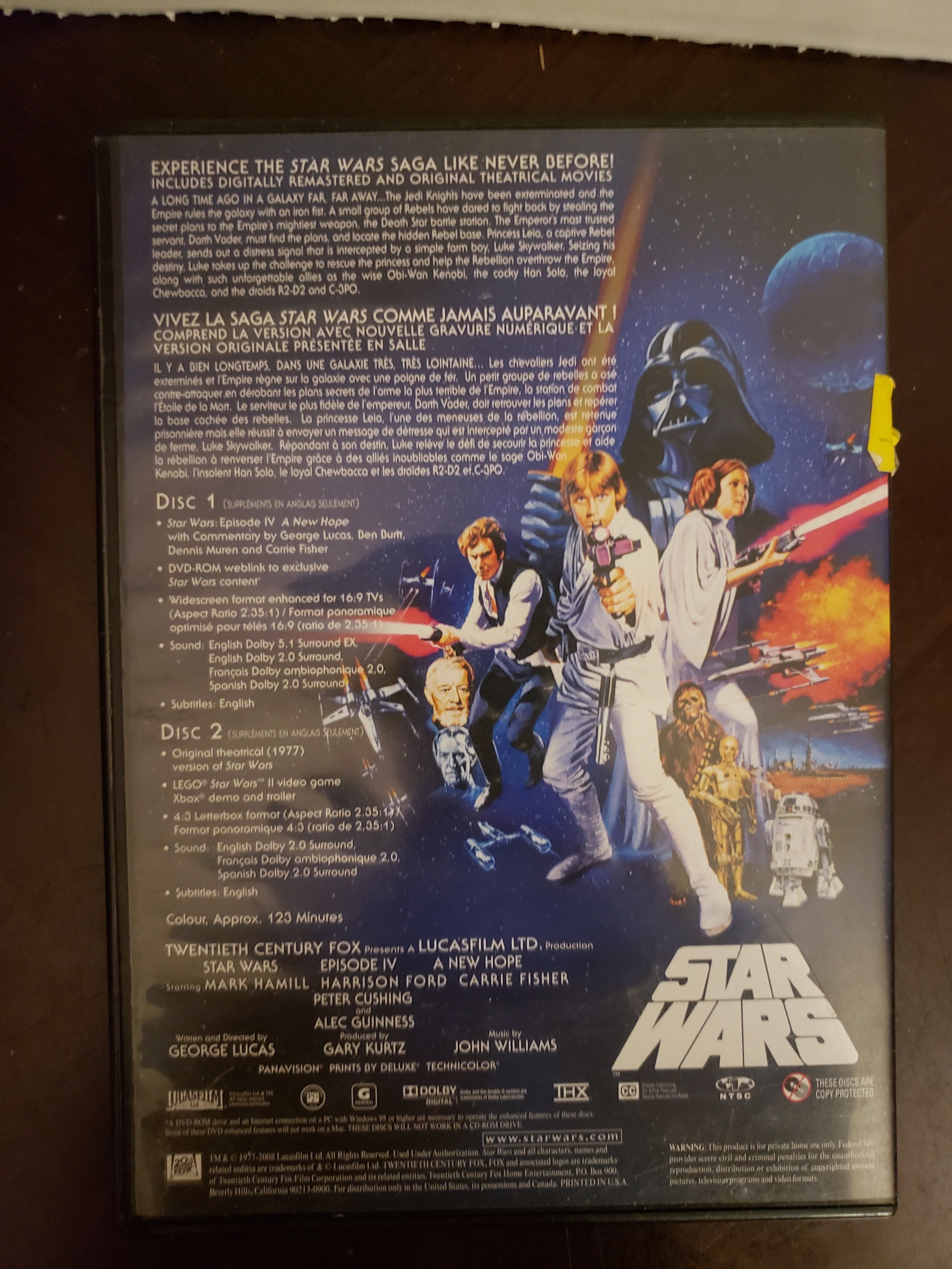 Star Wars Episode IV A New Hope DVD Limited Edition - Etsy