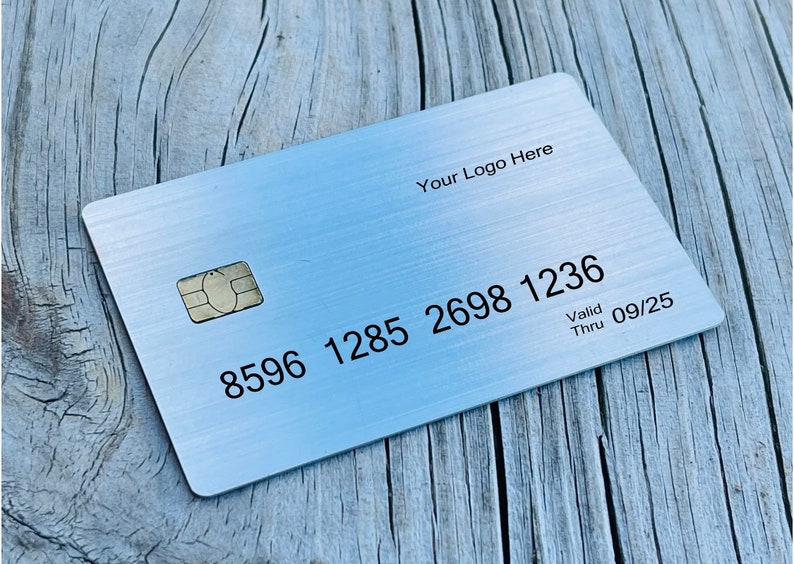 Custom Laser Engraved Metal Credit/debit Cards Etsy