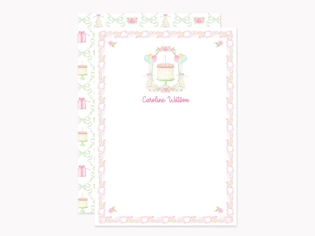 First Birthday Crest Note Cards | Custom 5x7 One-derful Stationery Set ...