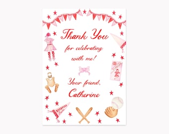 League of Her Own Table Sign | Printed 5x7 Girl's Baseball Party Decor