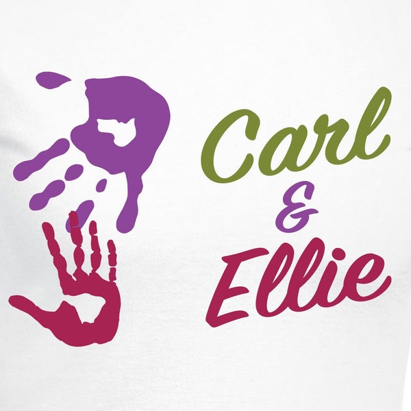 Carl & Ellie Mailbox Handprints Cut Files | Cricut | Silhouette Cameo | Svg Cut Files | Digital File | PDF | Eps | DXF | PNG | Up