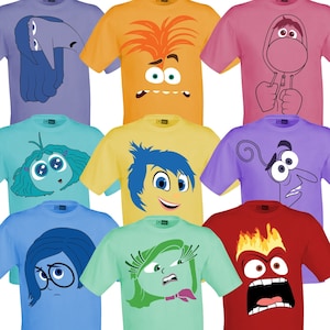 Archivos de corte de Inside Out Faces / Cricut / Silhouette Cameo / Archivos de corte Svg / Archivo digital / PDF / Eps / DXF / PNG / Nuevos personajes