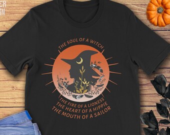 Witch Soul Hippie Lioness Sailor Unisex T-Shirt
