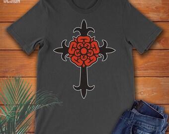 Rosicrucian Rosy Cross (Rose Croix) t-shirt.