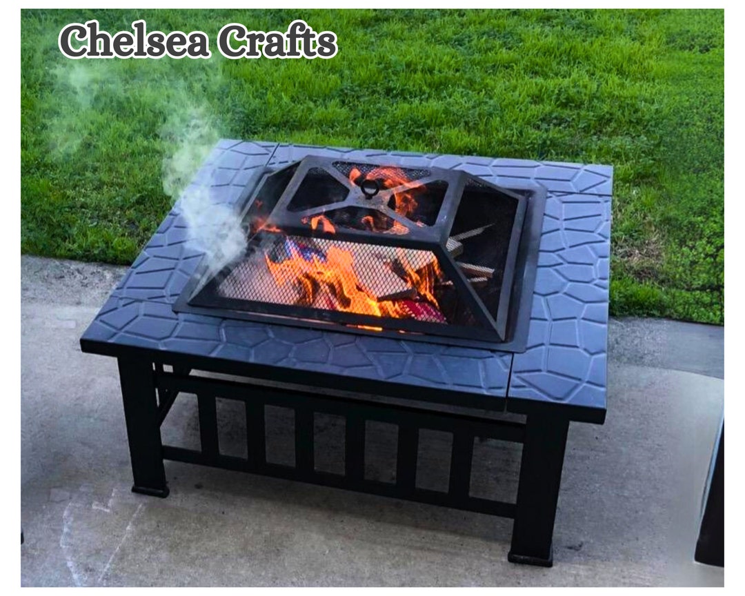 Metal Fire Pit Plans Backyard Fire Pit Heavy Duty Firepit Etsy