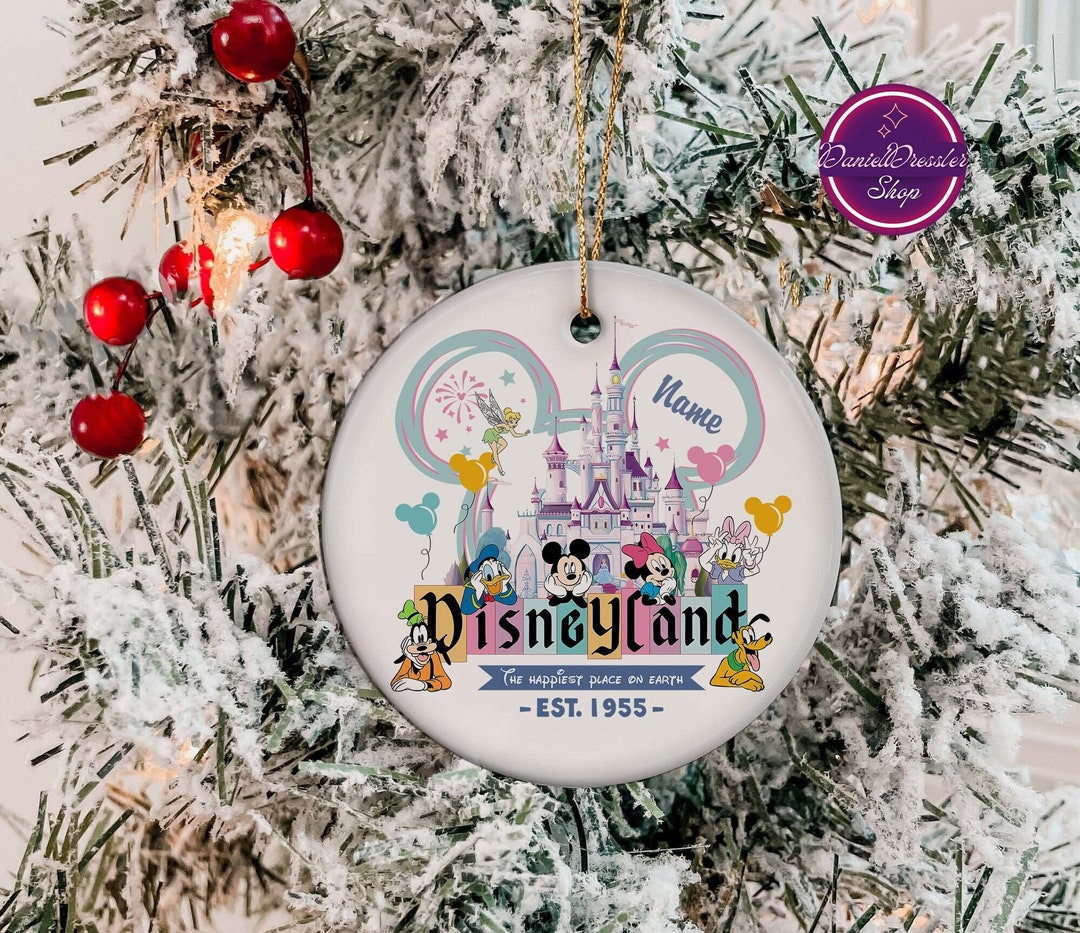Personalized Disneyland Ornament Magic Kingdom Ornament Etsy