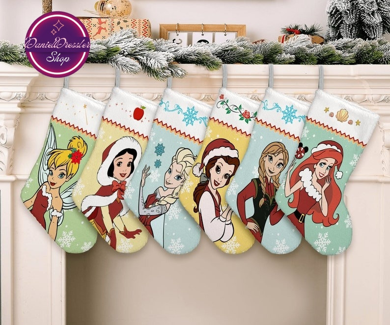 Discover Disney Princess Christmas Stocking, Family Christmas Stocking