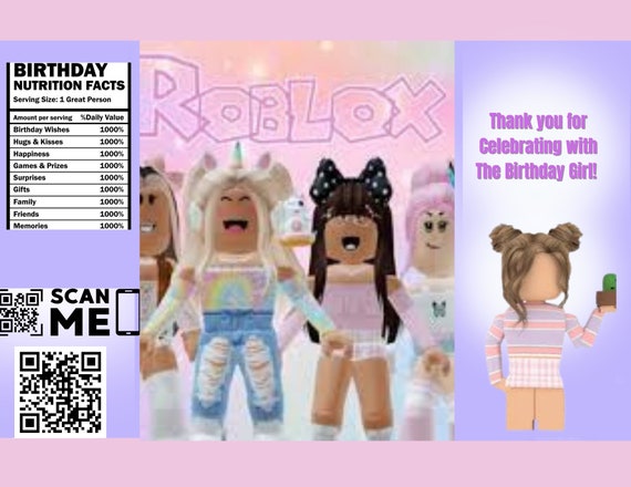 Girl Roblox Party Theme - Etsy