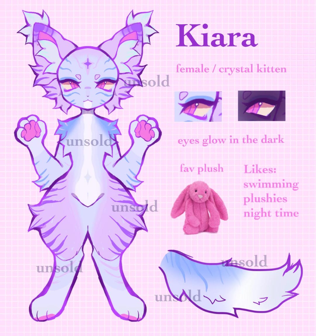Crystal Kitty Adopt Ref Sheet - Etsy