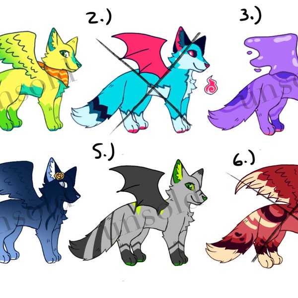 Cheap winged canine adopts!