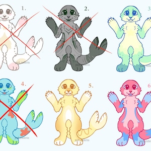 May include: A digital illustration featuring six cartoon seals in various colors. The seals have large eyes, flipper-like arms, and a tail fin. Colors include shades of yellow, blue, pink, and green. The image has a light blue background.
