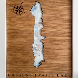 Laser cut Bassenthwaite Lake image 3