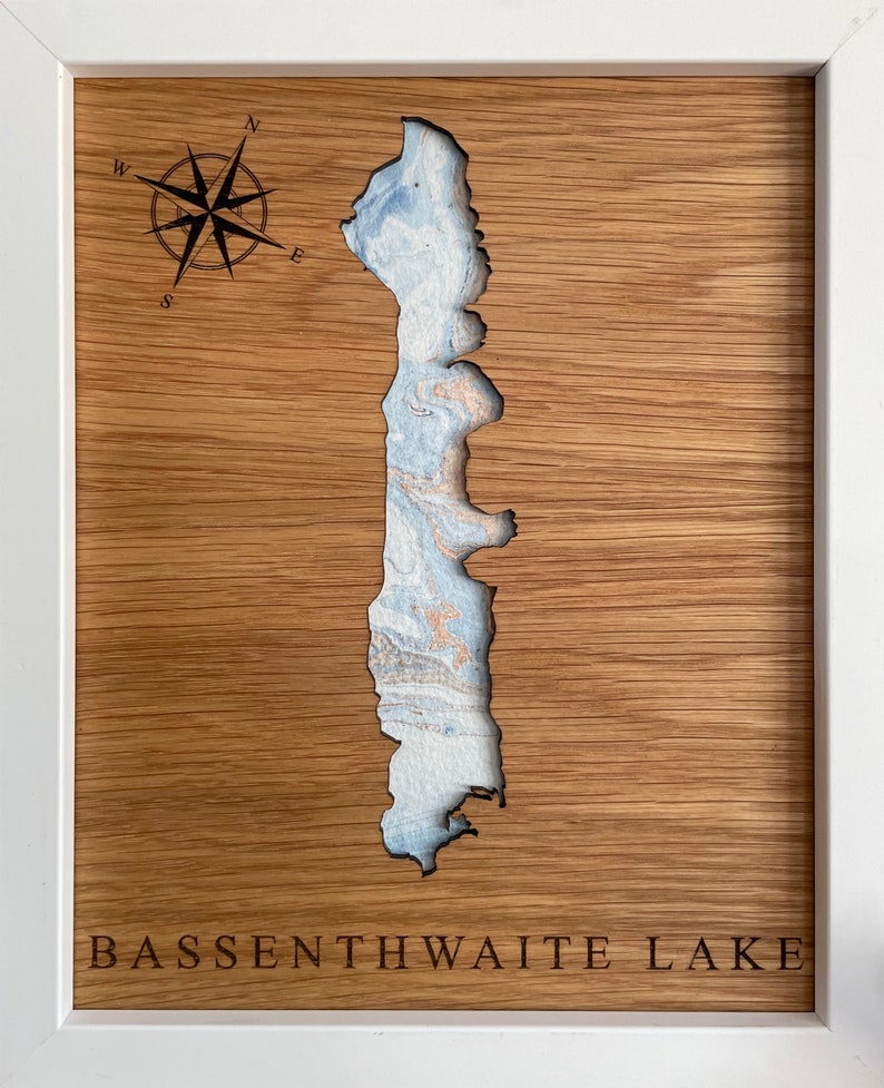 Laser cut Bassenthwaite Lake image 3