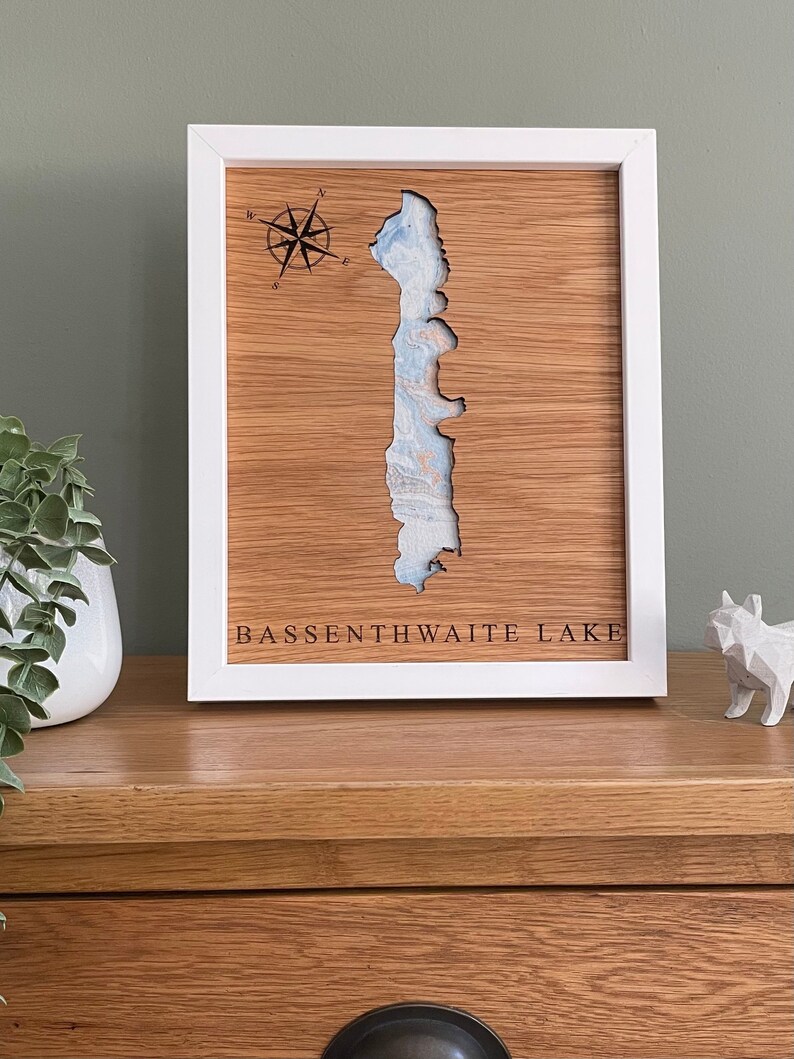 Laser cut Bassenthwaite Lake image 1